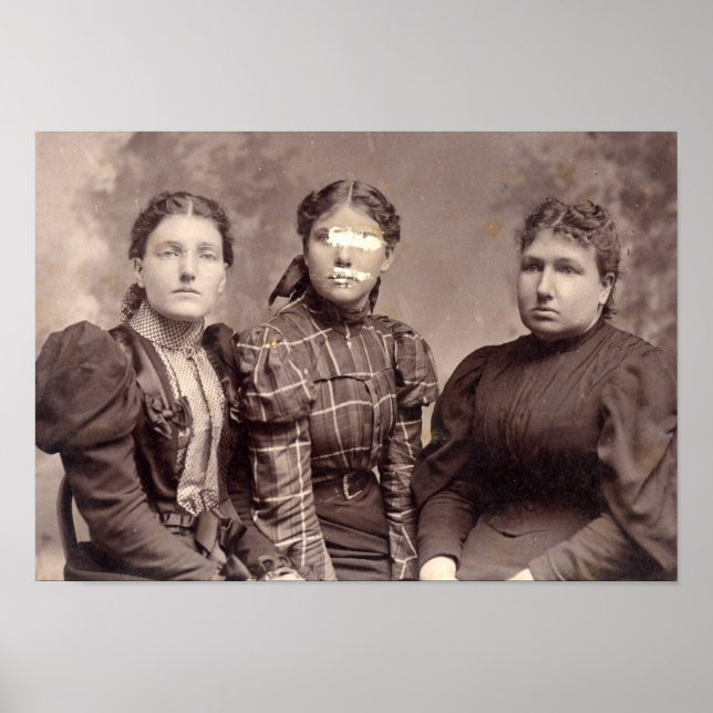 Póster Espeluznante retrato familiar de Halloween obsesio (Frente)