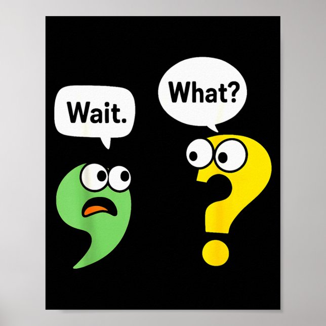 Póster Espera Qué Piojos De Gramática  (Frente)