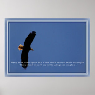 Póster Espera sobre el señor