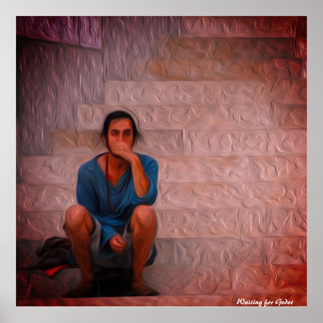 Póster Esperando a Godot (Frente)