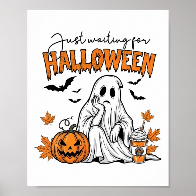 Póster Esperando A Halloween Ghost Spooky Summer Vac (Frente)