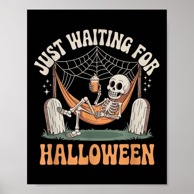 Póster Esperando a la cita de Halloween (Frente)