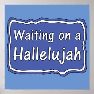 Póster Esperando a un Halleluya