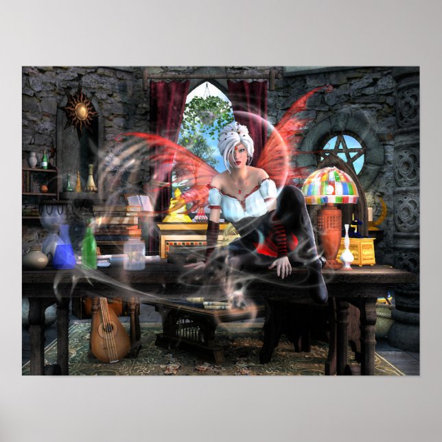 Póster Esperando al asistente (Frente)