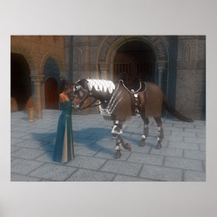 Póster Esperando al caballero