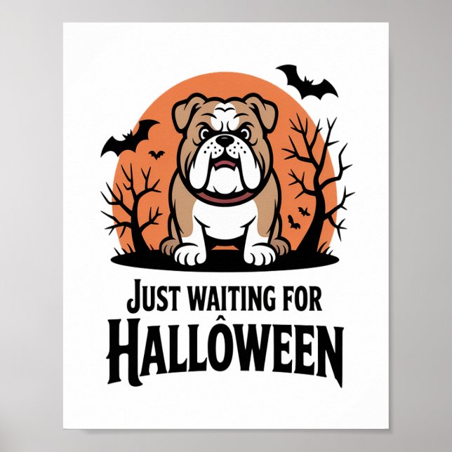 Póster Esperando al perro de Halloween (Frente)