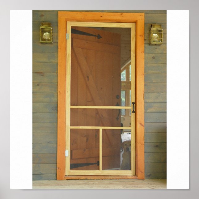 Póster Esperando En La Puerta (Frente)