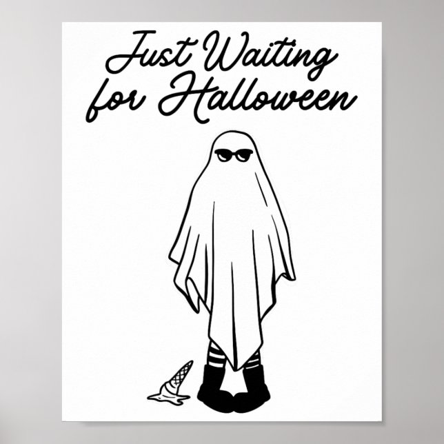 Póster Esperando Halloween Fantasma Fantasma Hal Summer H (Frente)