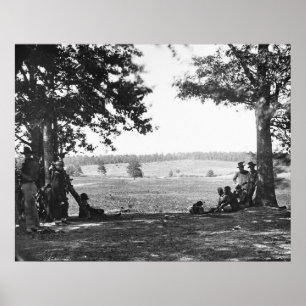 Póster Esperando la guerra, 1862