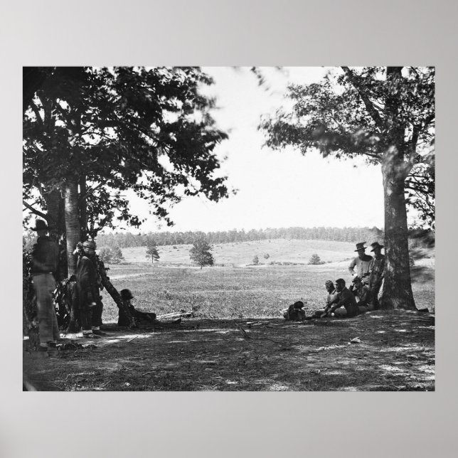 Póster Esperando la guerra, 1862 (Frente)