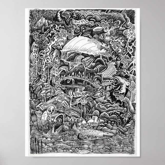 Póster Esperando la salida del Maelstrom (Frente)