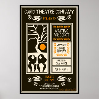 Póster ESPERANDO POR GODOT ~ Poster de Elizabeth Gallaghe