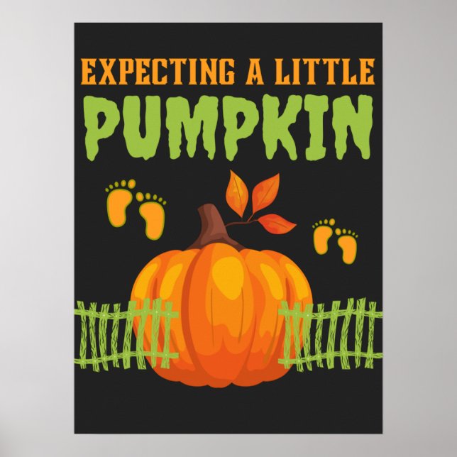 Póster Esperando una calabaza increible preñada (Frente)