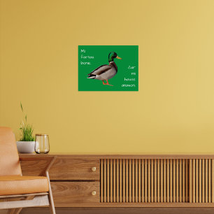 Póster Esperanto: Mi fartas bone, ĉar mi havas anason.