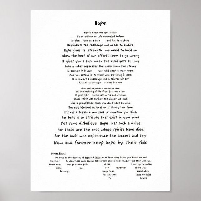 Póster Esperanza (Frente)