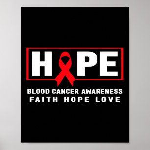 Póster Esperanza Cáncer de Sangre - Ganador del Cáncer de