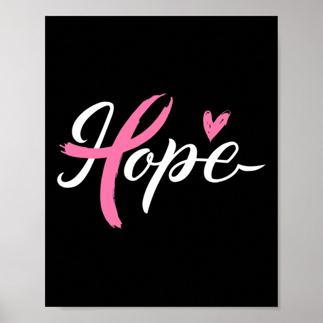 Póster Esperanza Cinta de Concienciación sobre el Cáncer  (Frente)