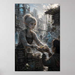 Póster Esperanza / Cocinero de comida callejera / Ciudad 