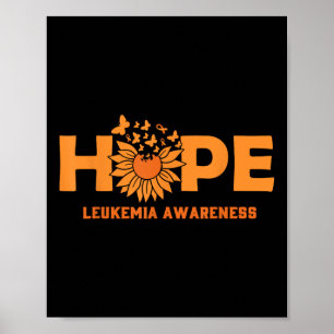 Póster Esperanza Concienciación Leucemia Leucemia Cáncer