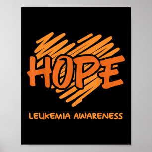 Póster Esperanza Concienciación sobre la Leucemia Leucemi
