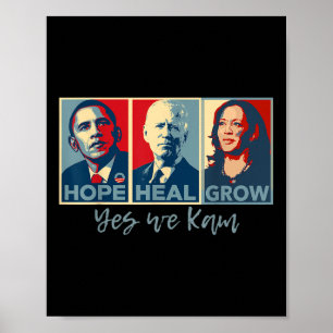 Póster Esperanza Curar crecimiento Obama Joe Biden Kamala