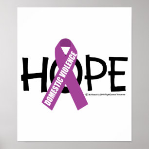 Póster Esperanza de la violencia en el hogar