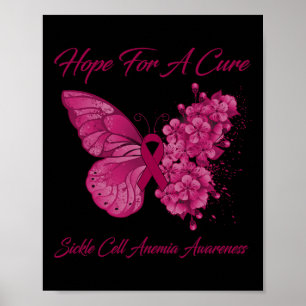 Póster Esperanza De Mariposa Para Una Anemia De Células D