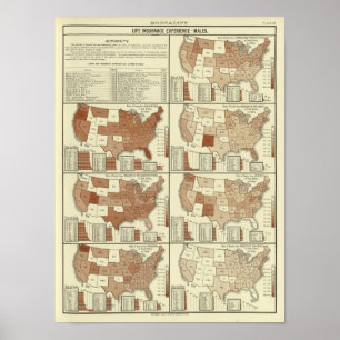 Póster esperanza de vida para los hombres