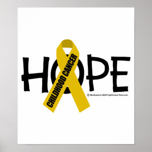 Póster Esperanza del cáncer de la niñez