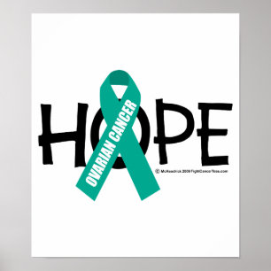 Póster Esperanza del cáncer de ovario