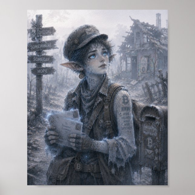 Póster Esperanza / El cartero / El pueblo abandonado (Frente)