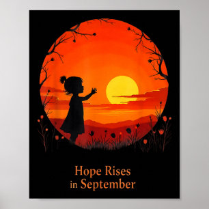 Póster Esperanza En Septiembre Cinta De Concienciación So