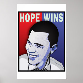 Póster ¡Esperanza ganada! - Barack Obama Presidente de lo
