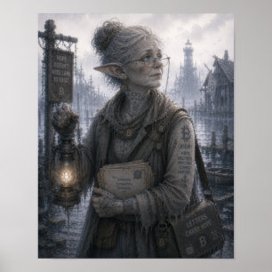 Póster Esperanza / Guardián del faro / Muelle inundado