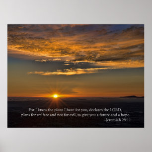 Póster Esperanza - Jeremías 29:11