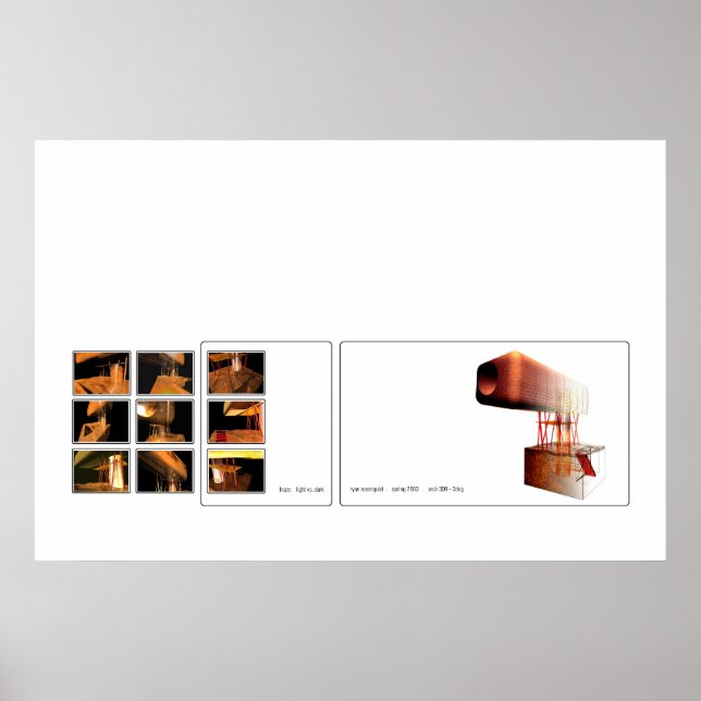 Póster esperanza: luz vs. oscuridad (Frente)