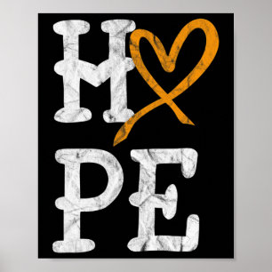 Póster Esperanza Mes de Conciencia sobre Leucemia Cáncer 