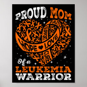 Póster Esperanza orgullosa mamá de una cinta naranja de g