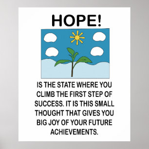 Póster Esperanza y Motivación Inspiradora
