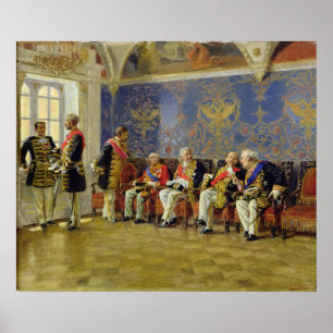 Póster Esperar a una audiencia, 1904