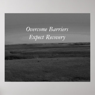 Póster Esperar poster de recuperación