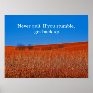Póster Esperar Poster Motivacional de Recuperación