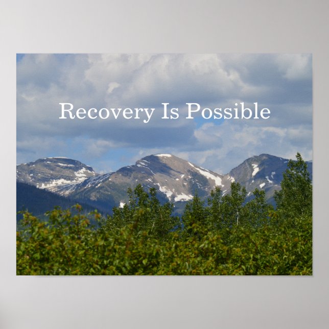 Póster Esperar Poster Motivacional de Recuperación (Frente)