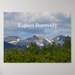Póster Esperar Poster Motivacional de Recuperación