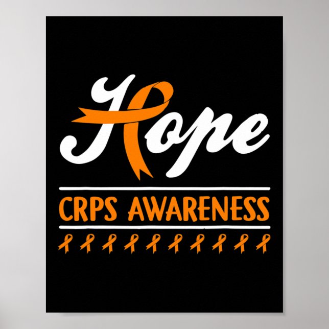 Póster Espero que RSD CRPS Awareness Mes Naranja Soporte  (Frente)