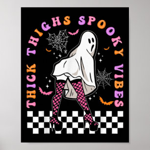 Póster Espeso de gatillo de disfraces de Halloween pesas 