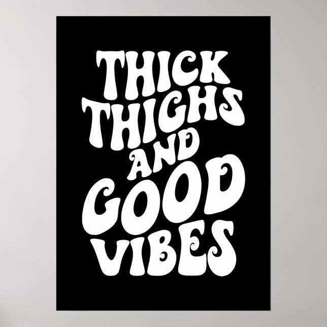 Póster Espesor De Vibes Buenas, Positividad Corporal, Gim (Frente)