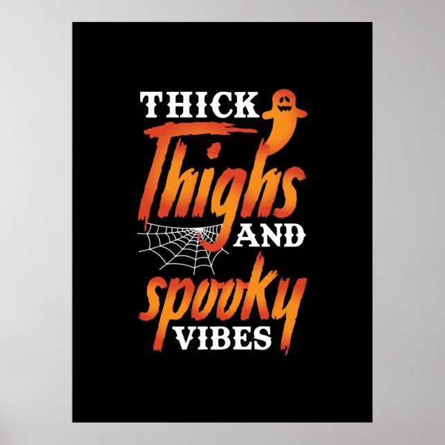 Póster Espesos De Halloween Y Vibes De Espuma (Frente)