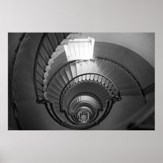 Póster Espiral B&W
