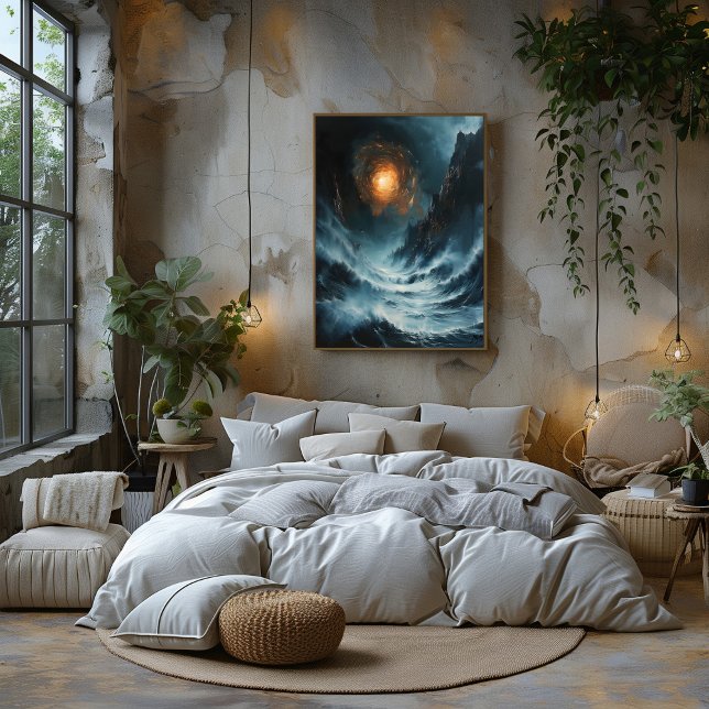 Póster Espiral Cósmica del Océano: Paisaje Marino Surreal (Subido por el creador)